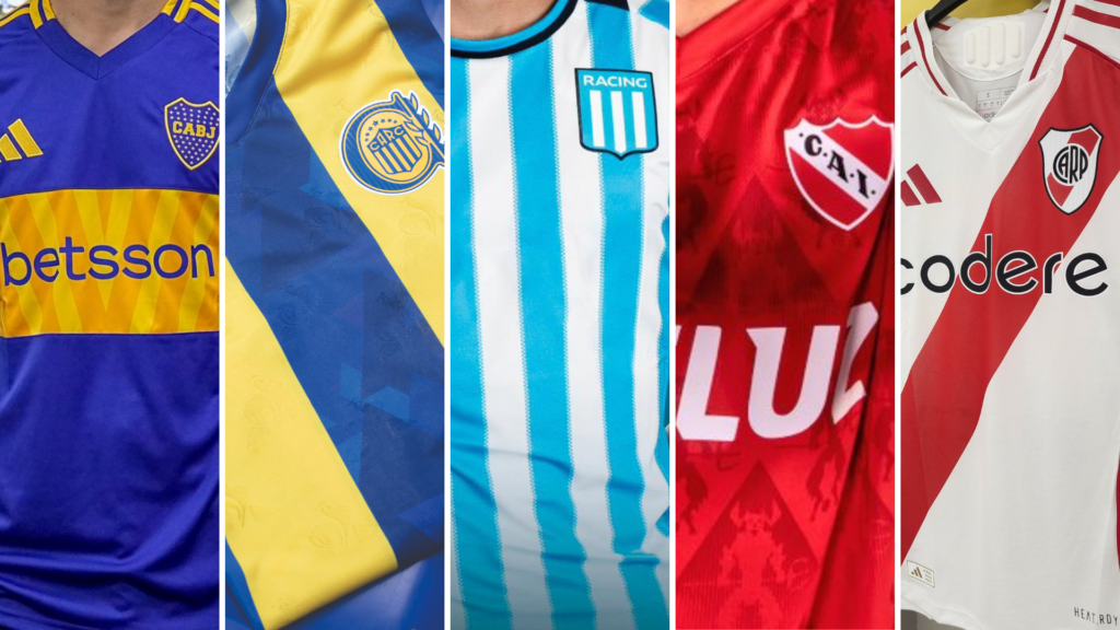 ¿Quién te viste? Las marcas de las camisetas de la Liga Profesional