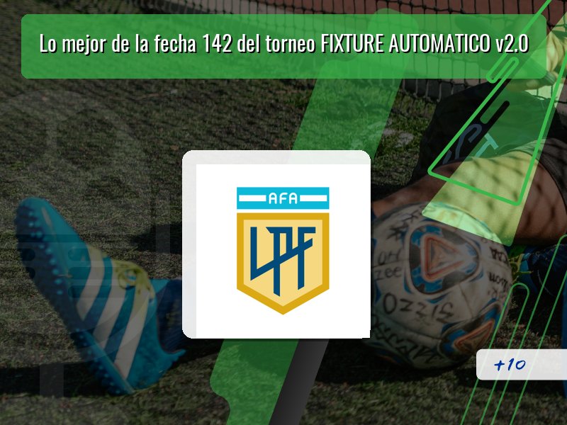 Lo mejor de la fecha 142 del torneo FIXTURE AUTOMATICO v2.0