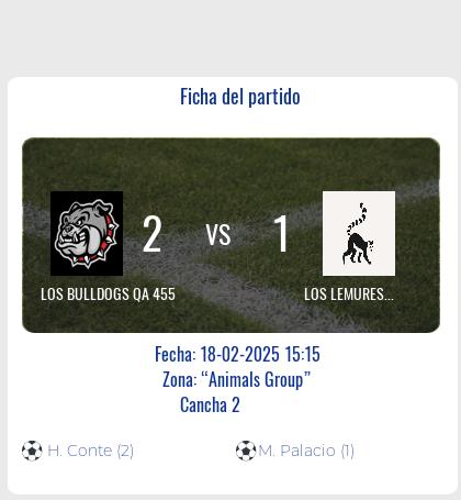 LOS BULLDOGS QA 455 VENCEN A LOS LEMURES QA 455 EN UN DUELO EMOCIONANTE