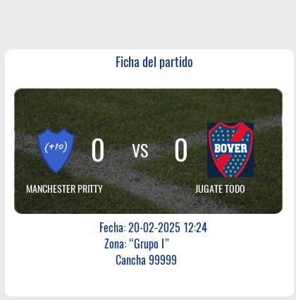 Fecha 142: Manchester Pritty y Jugate Todo cierran en empate sin destacados